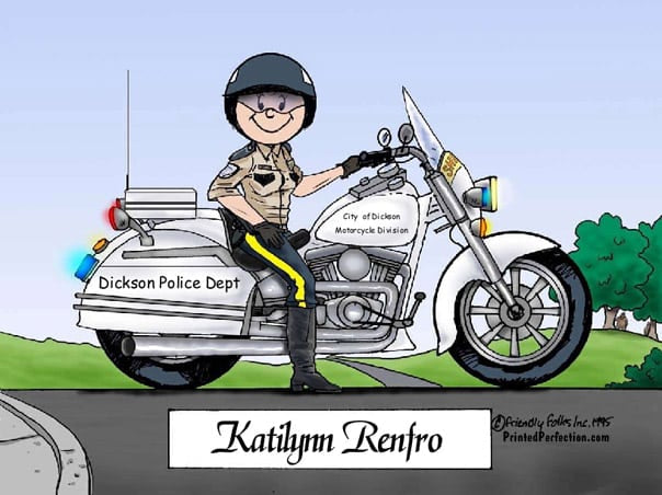 Motorcycle Cop, Female- Friendly Folks image 0