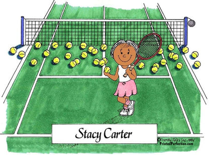 Tennis Player, Female - Friendly Folks image 1