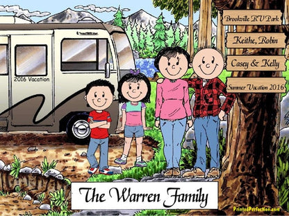 RV Lovers - Motor home, Couple with 1 Boy & 1 Girl - Friendly Folks image 0
