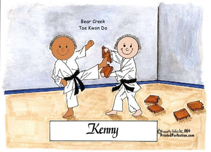 Karate, Martial Arts:  Two Males - Friendly Folks image 1