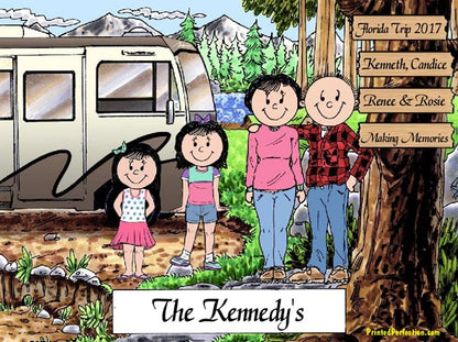 RV Lovers - Motor home, Couple with 2 Girls - Friendly Folks image 0