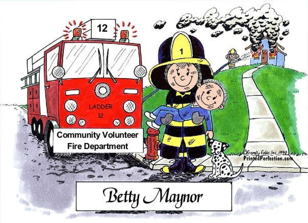 Fire Fighter, Female - Friendly Folks image 0