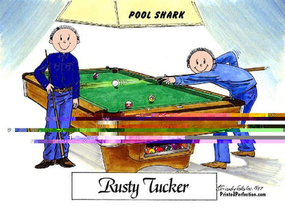Pool Player - Billiards, Two Males - Friendly Folks image 0