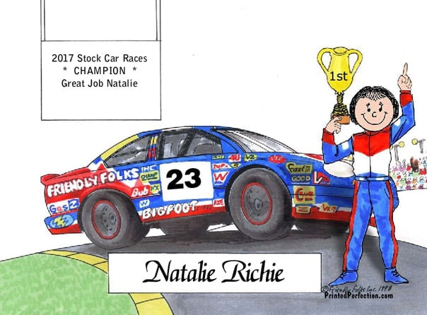 Race Car Driver - Stock, Female - Friendly Folks image 0