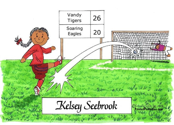 Soccer Player, Female - Friendly Folks image 1