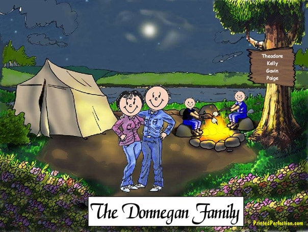 Camping, Couple with 2 Children - Friendly Folks image 0